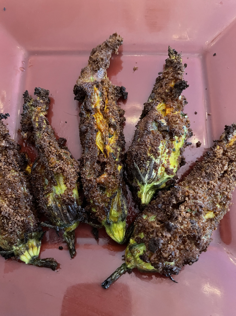 Squash Blossoms Cooked