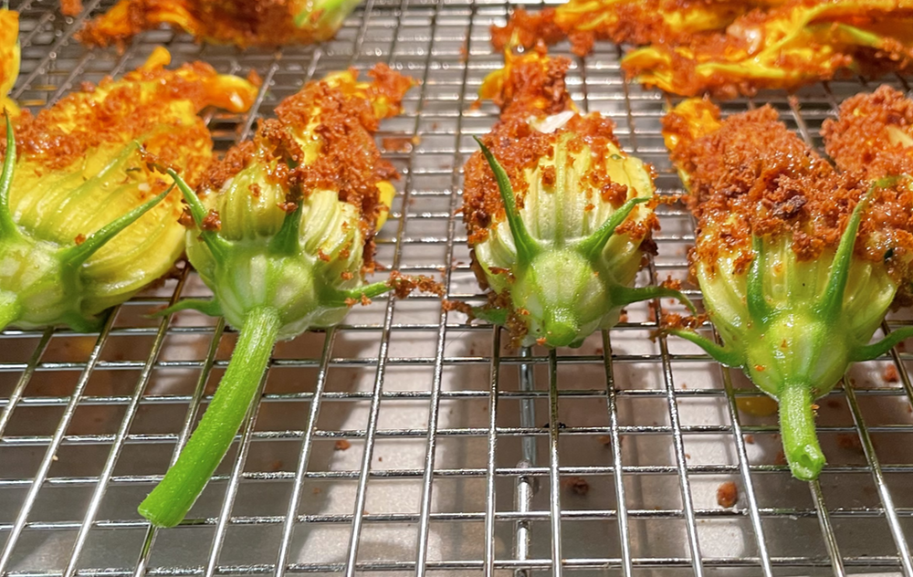 Squash Blossoms Cooking